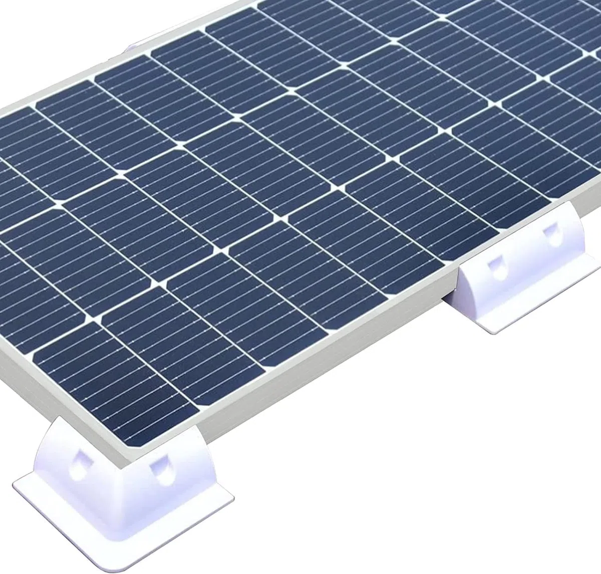 Soporte de montaje de panel solar ABS, 7 piezas, kit de protección de esquina con glándula de entrada de cable, uso en el techo del apartamento de la casa, parte superior del edificio, pared