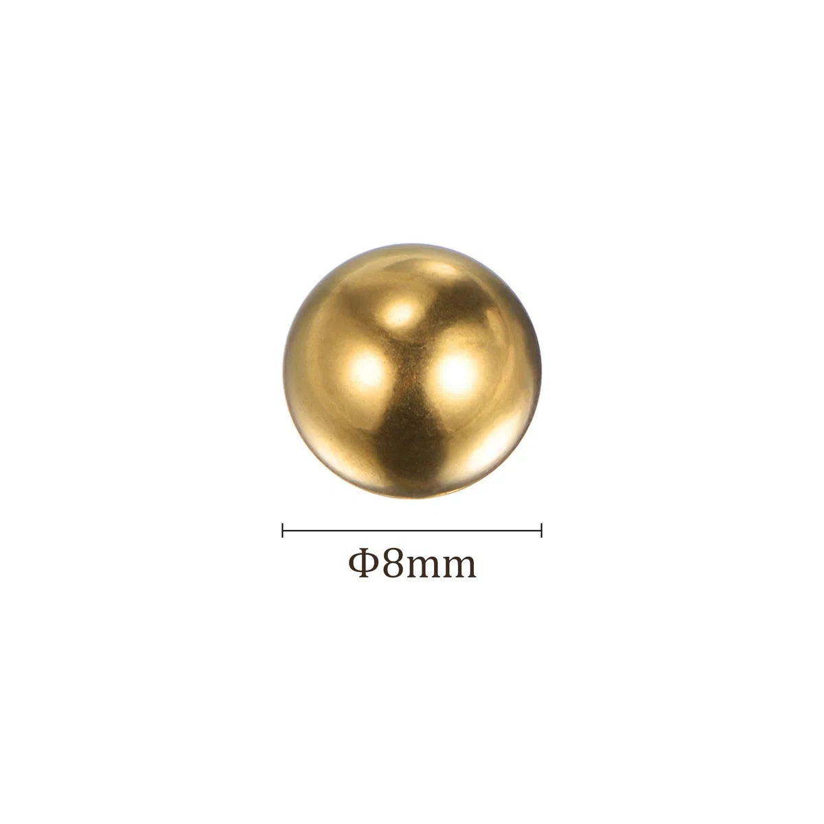 20uds Latón Precisión Bolas - [8mm] Redondas para Rodamientos Bujes Válvulas Uso