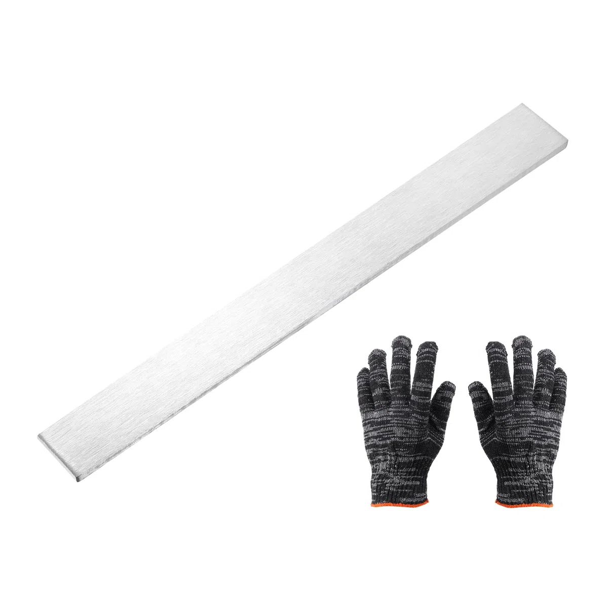 QUARKZMAN Barra Plana De Acero Inoxidable 316, 3/16"(5mm) T X 1-3/16"(30mm) A X 11-13/16"(300mm) L Barra De Acero Con Guantes Acabado Cepillado Tiras De Recorte Lámina Para Industria