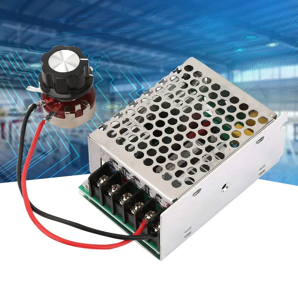 Regulador del motor de CC, 220V Controlador de velocidad del motor monofásico de CA Controlador de velocidad de CC de 4KW Controlador de velocidad de CC Controlador del motor de CC Entrada de CA mon