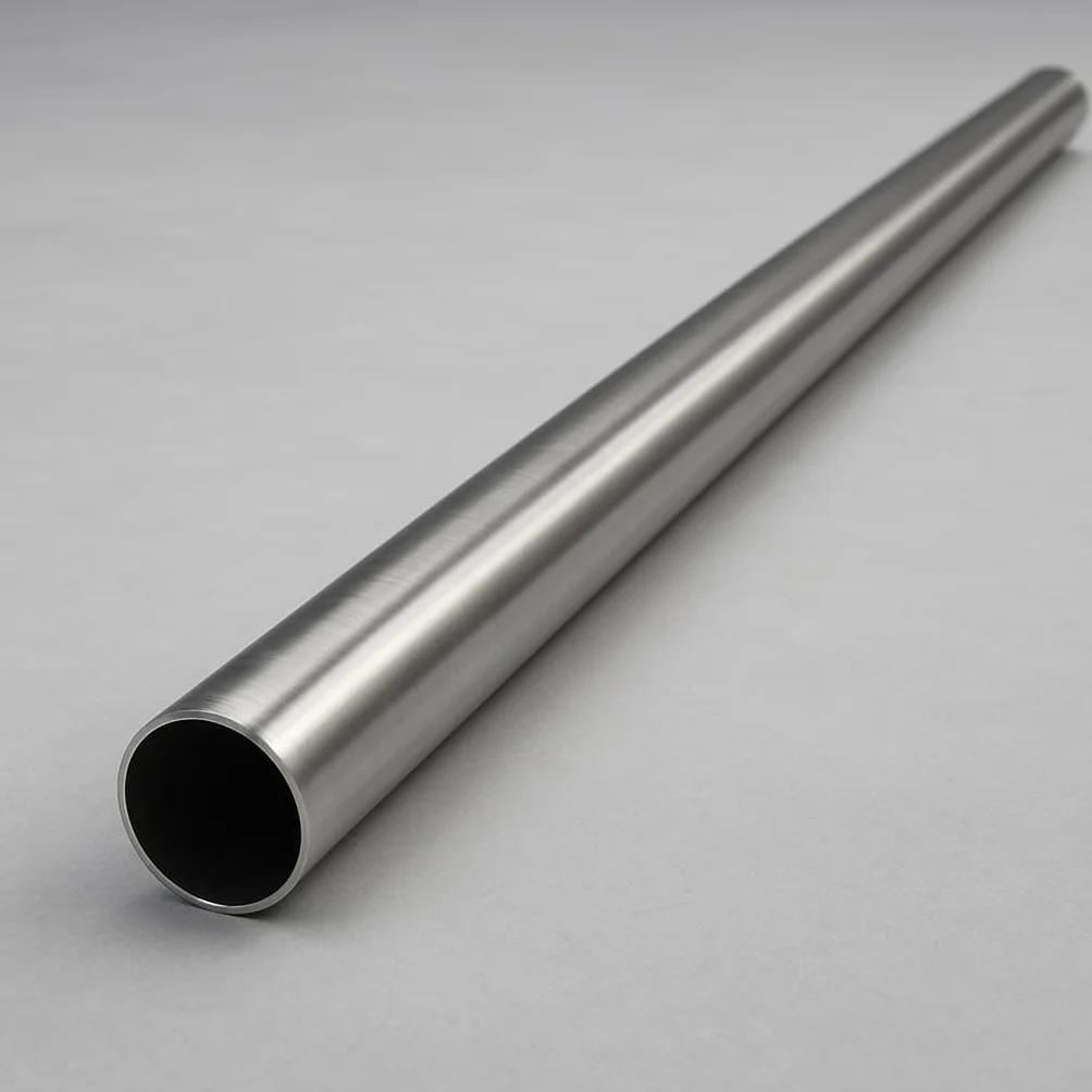 Tubo de acero inoxidable, diámetro de 54 mm x 1000 mm (1 m) V2A, tubo de escape de acero inoxidable 1.4301