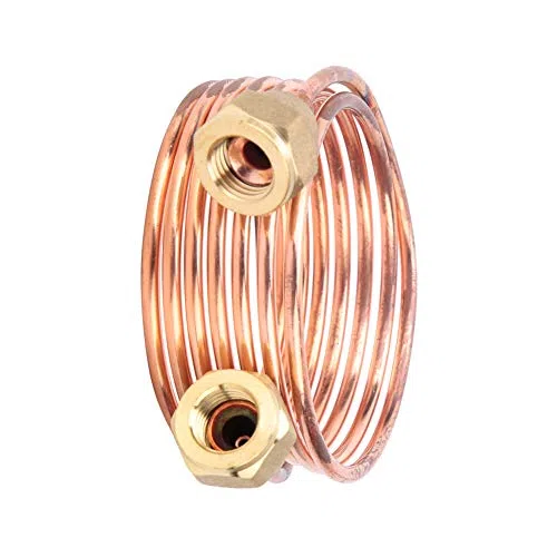 Tubería Capilar de Cobre, Tubo de Refrigeración Flexible 2,8 Mm G1/4" (1500Mm) Para Equipos de Aire Acondicionado Y Neveras