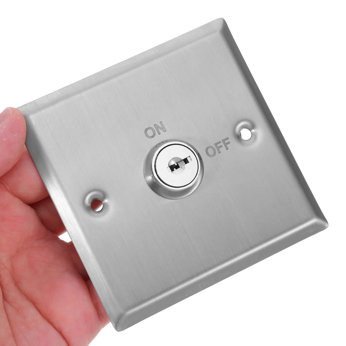 iplusmile Interruptor para Entornos Industriales y Comerciales Función de Liberación de Emergencia de Llave de Seguridad de Acero Inoxidable y Diseño Resistente para Control de Acceso