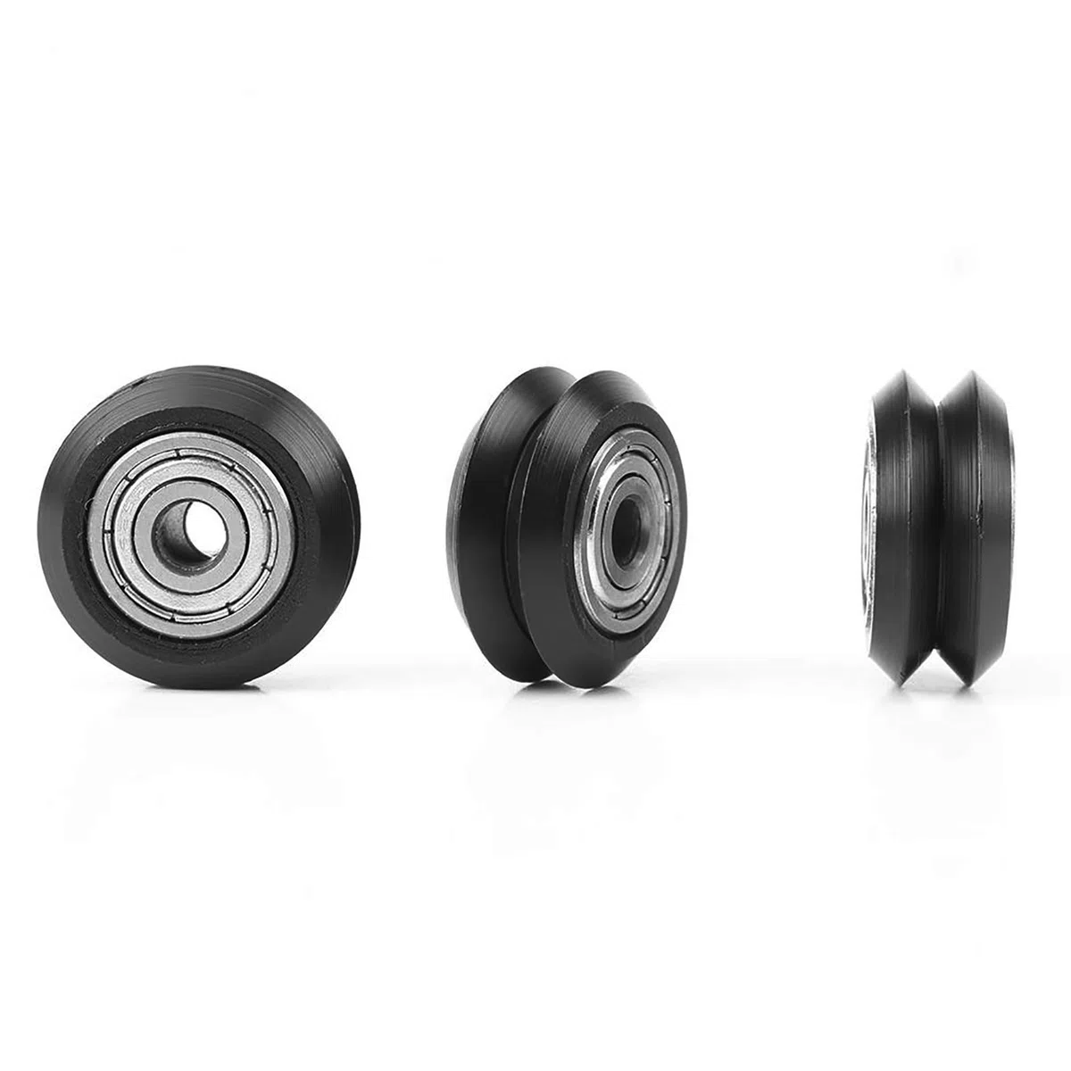 20 Piezas Polea de Ranura en Forma de V, Rueda de Rodamiento Ruedas de Ranura en V 5mm diáMetro 625 Accesorios de Rodamiento para Impresora CNC 3 Dimensional