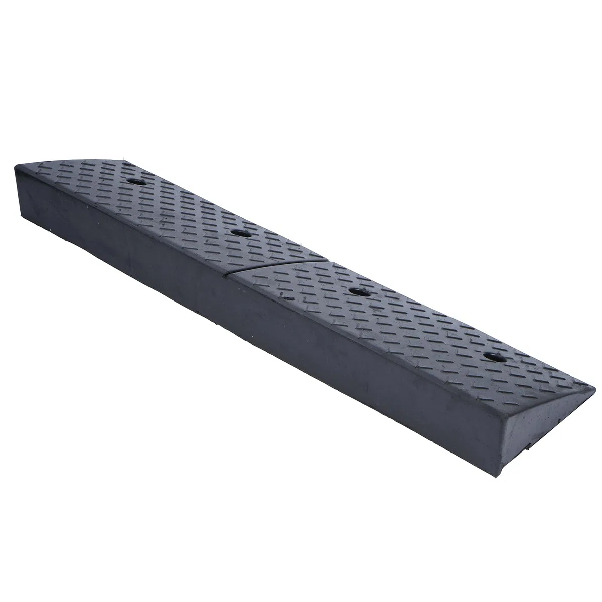 Nisorpa Rampa de umbral de goma de 100 x 25 x 5 cm, rampas de bordillo para coches, rampa de acera de 5 cm de altura, rampas de movilidad para scooter, silla de ruedas, rampas para puerta de acera,