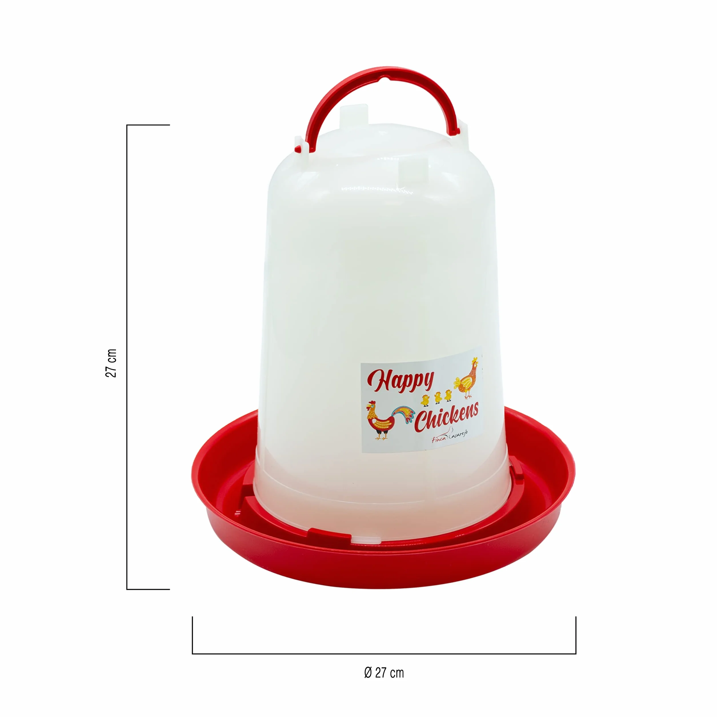 Pack Comedero 4 Kg y Bebedero 5 L para Gallinas y Otras Aves de Corral - Plástico resistente - Incluye Cuerda Cuelga-Tolvas - Incluye Guía Práctica de Alimentación de las Gallinas