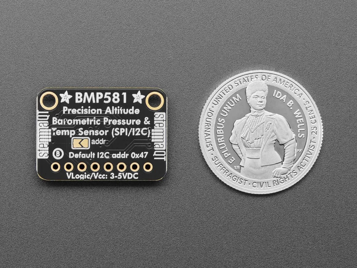 Adafruit Sensor de temperatura y presión de aire BMP581 I2C/SPI, STEMMA QT, 6407