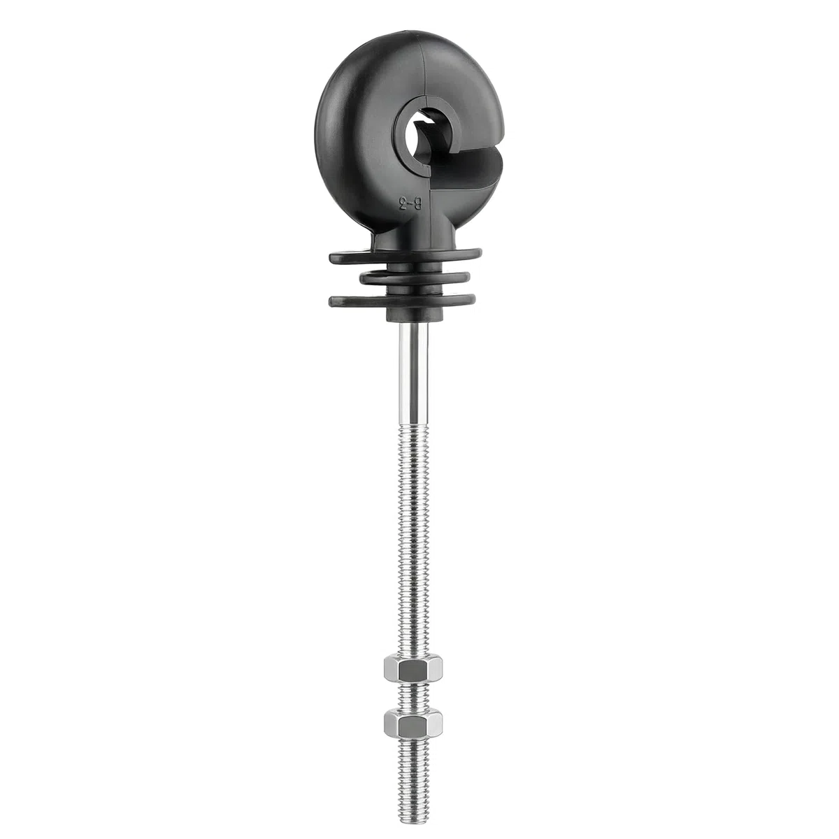 25 Piezas Aisladores de Anillo con Tuercas, Aislador para Madera, Cuerda, Valla Pasto y Valla Eléctrica, Longitud Total 145 mm