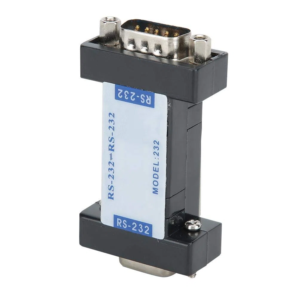 Convertidor RS232 a 232 Aislador óptico 2500V Continuo/7500V Pulso Aislador óptico fotoeléctrico 0-57600BPS Aislador eléctrico óptico con conector DB9 para EIA/TIA RS232 y estándares CCITT V.24