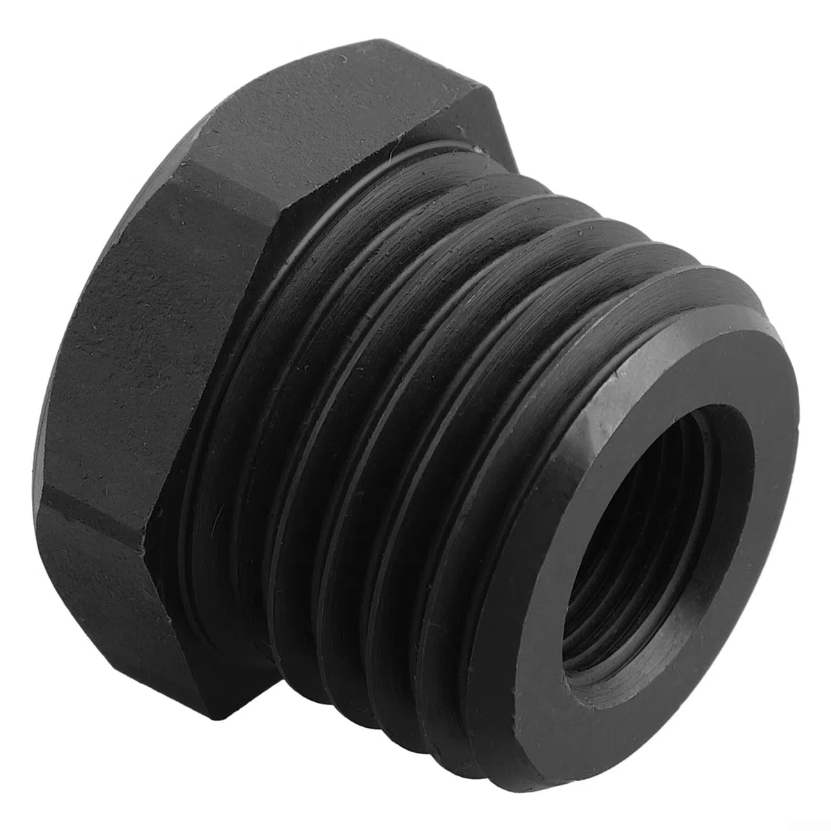 Adaptador de mandril de torno de madera, adaptador de husillo de rosca de 33 x 3,5 mm a 18 x 1,5 mm, montaje de bloque + guía de profundidad + perilla - Precisión mejorada