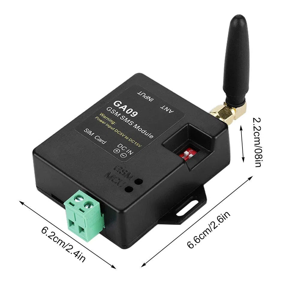 Mini sistema de alarma GSM de seguridad para el hogar de 8 canales con diseño inteligente y llamada de alarma SMS inalámbrica, tamaño ultradelgado, sistema de alarma SMS GA09, personalizado con texto