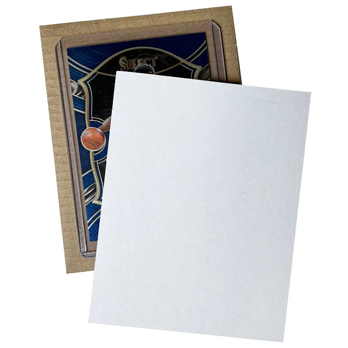 Paquete de 200 hojas de cartón corrugado de 3.5 x 4.5 pulgadas, insertos de cartón corrugado blanco de alta calidad, planos a granel para protectores de tarjetas deportivas, carpetas de tarjetas