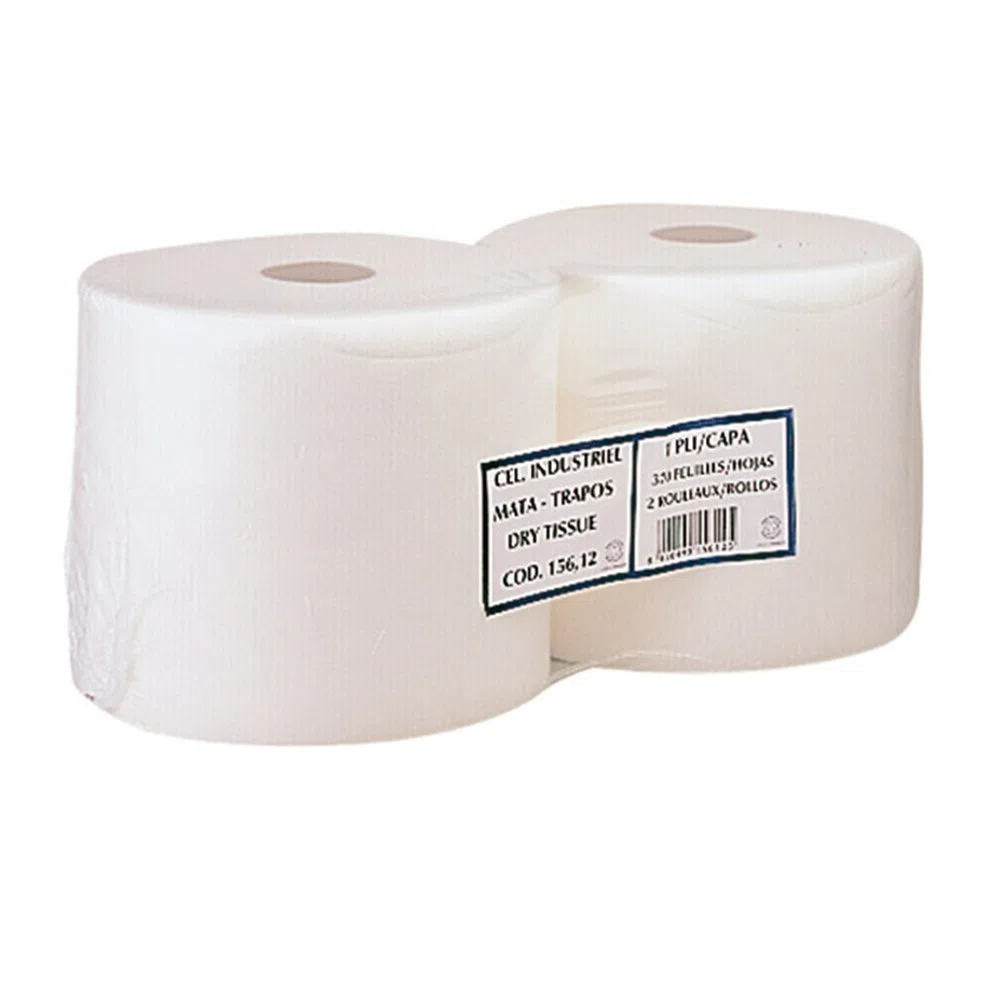 García de Pou 156.20 Matatrapos 1 Capa, 260 Hojas, Tejido seco, 55 G/M2, 27 x 24 cm, 2 unidades, Blanco