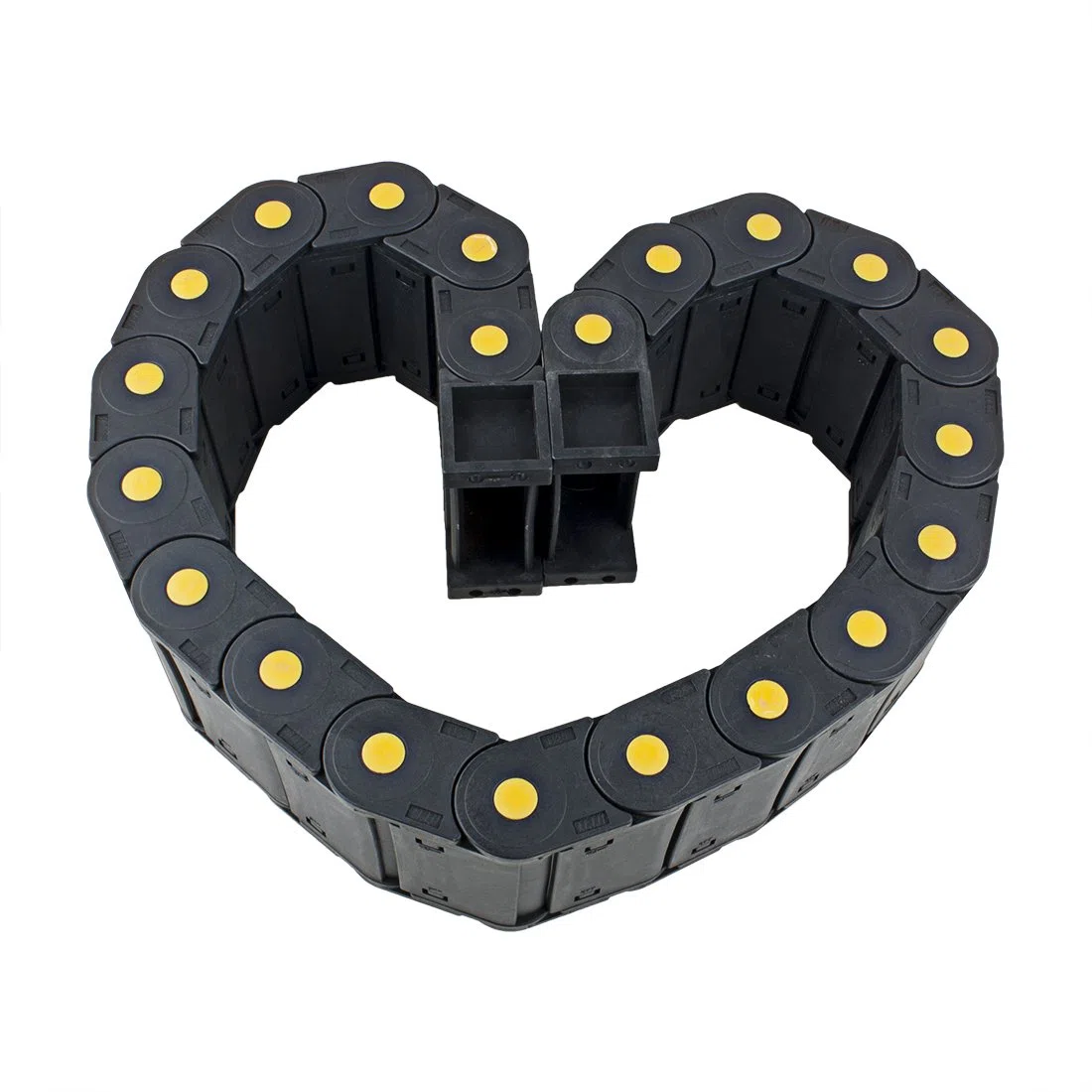 sourcing map R55 25mm x 77mm Plastic Closed can Open Cable Drag Chain Wire Carrier 1M Long