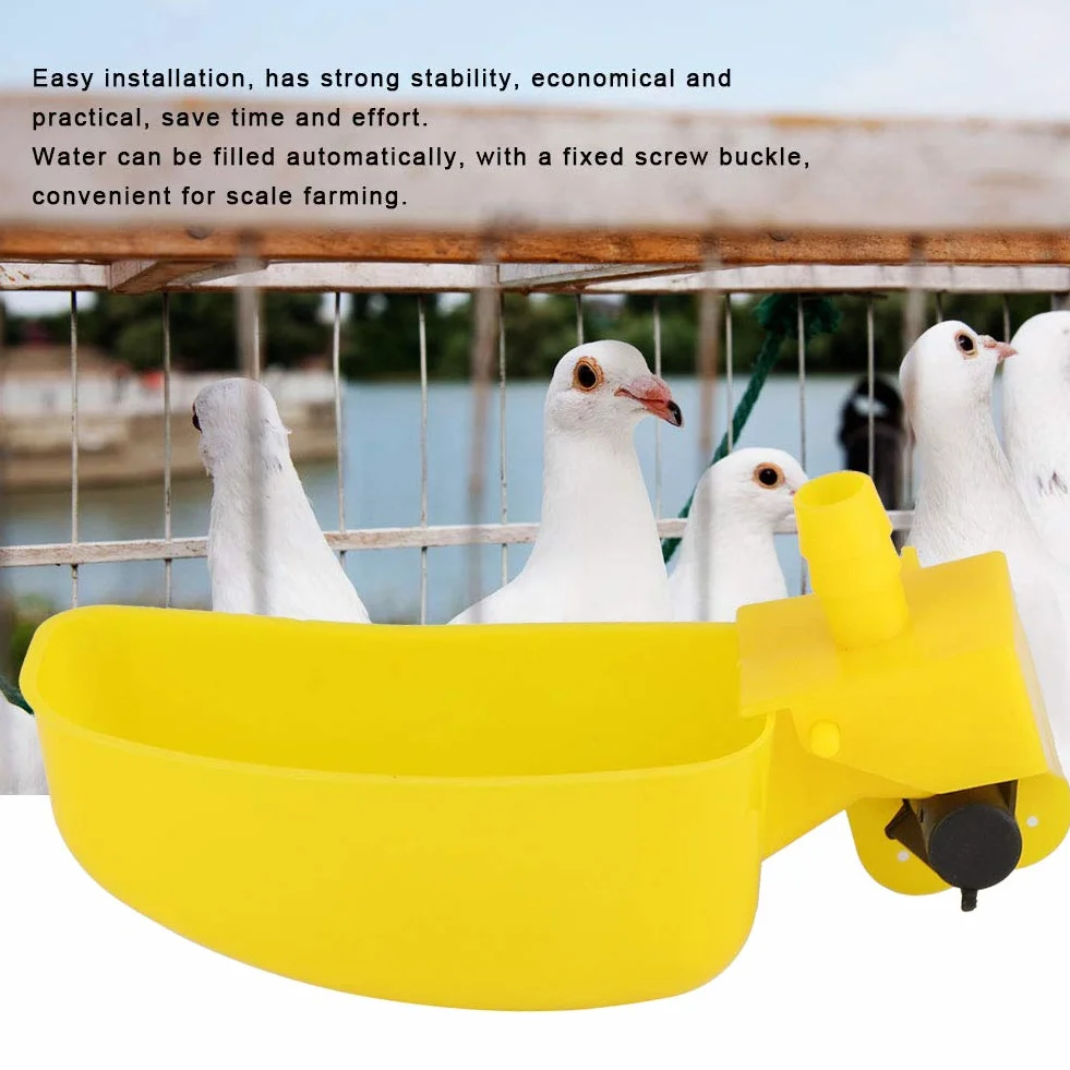 12 tazas de agua de codorniz para palomas, bebedero automático para pájaros, bebedero para pájaros, taza para beber, cuenco, sistema de riego para aves, herramientas agrícolas para jaulas, bebederos p