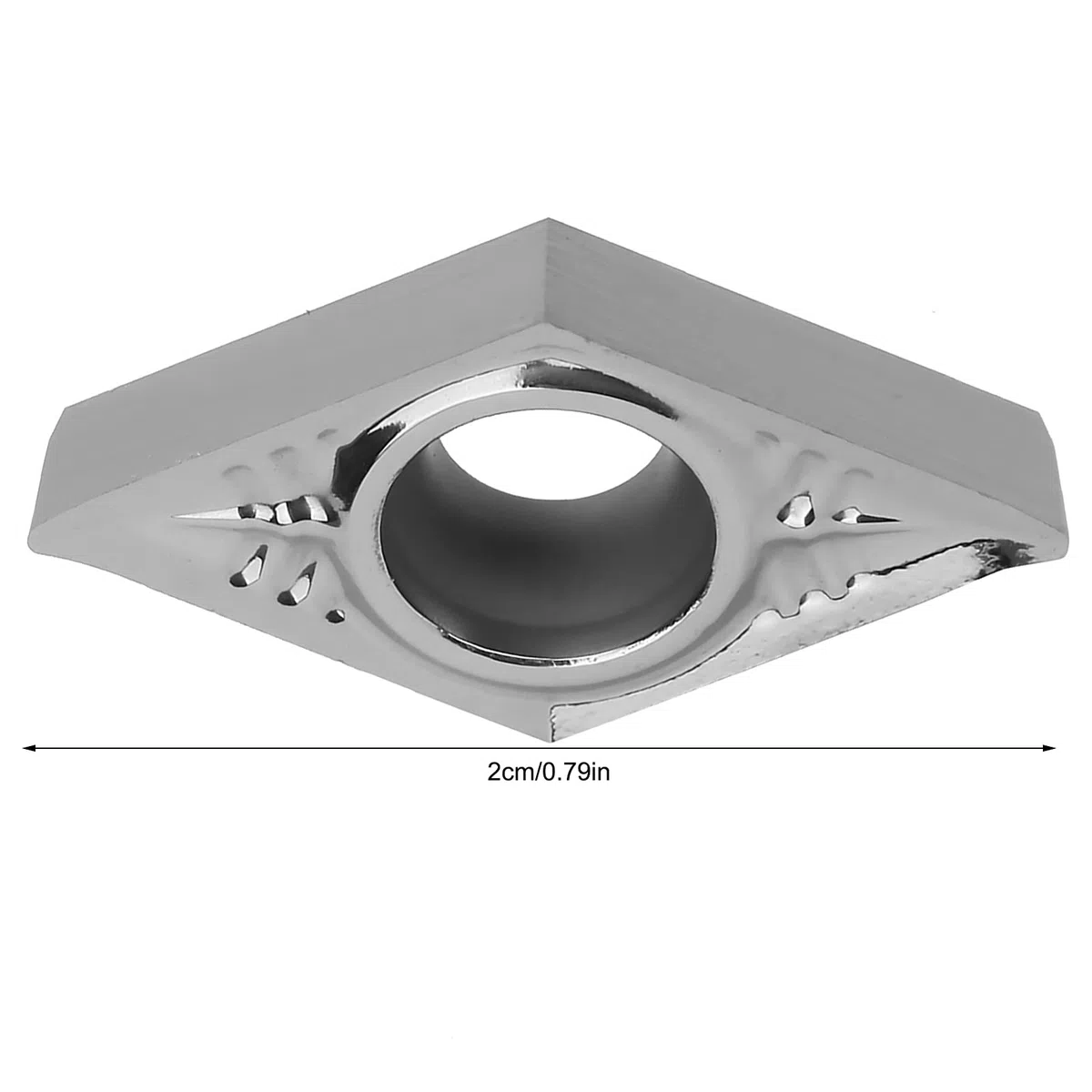 Oumefar 10 Uds DCGT11T304-AK H01 DCGT32.51-AK H01 Insertos de torneado CNC Cortador de torneado de Torno para procesamiento de aleación de Aluminio y Aluminio