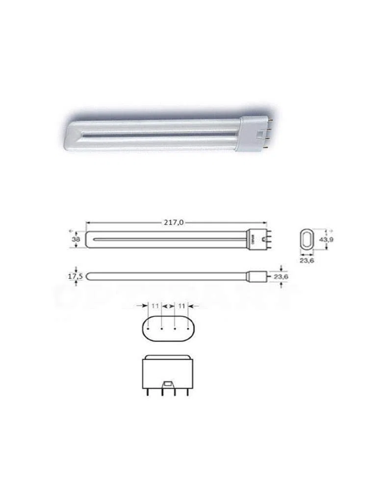 Osram Dulux - Bombilla fluorescente compacta (18 W / 840), luz blanca fría