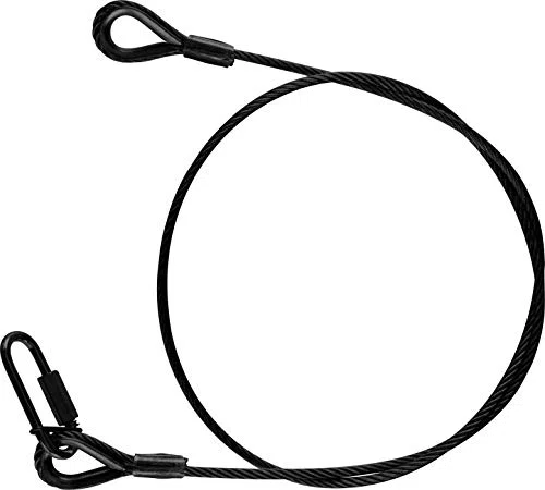 cuerda de seguridad 100cm x 4 mm hasta 16 kg negra