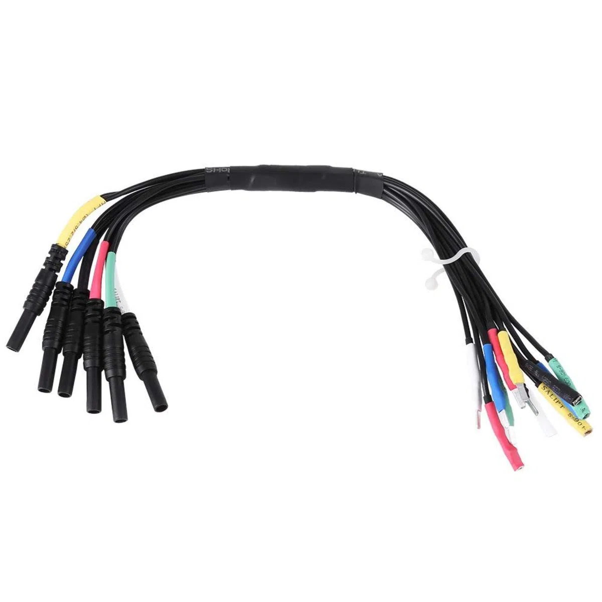 Cables de conexión universales de 6 canales, juego de cables de prueba HT306, HT306 para osciliscopio de diagnóstico automático(Negro)