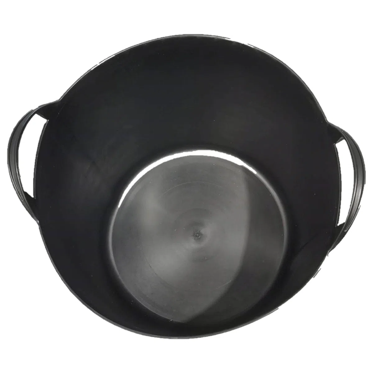 Pack de 4 capazos de plástico Flexible, de Color Negro , de 45 x 33 cm con Capacidad de 42 litros, con Asas, Ideal para Trabajo de Vendimia, Agricultura… Cubo de plástico (4uds / 42 litros Negro)