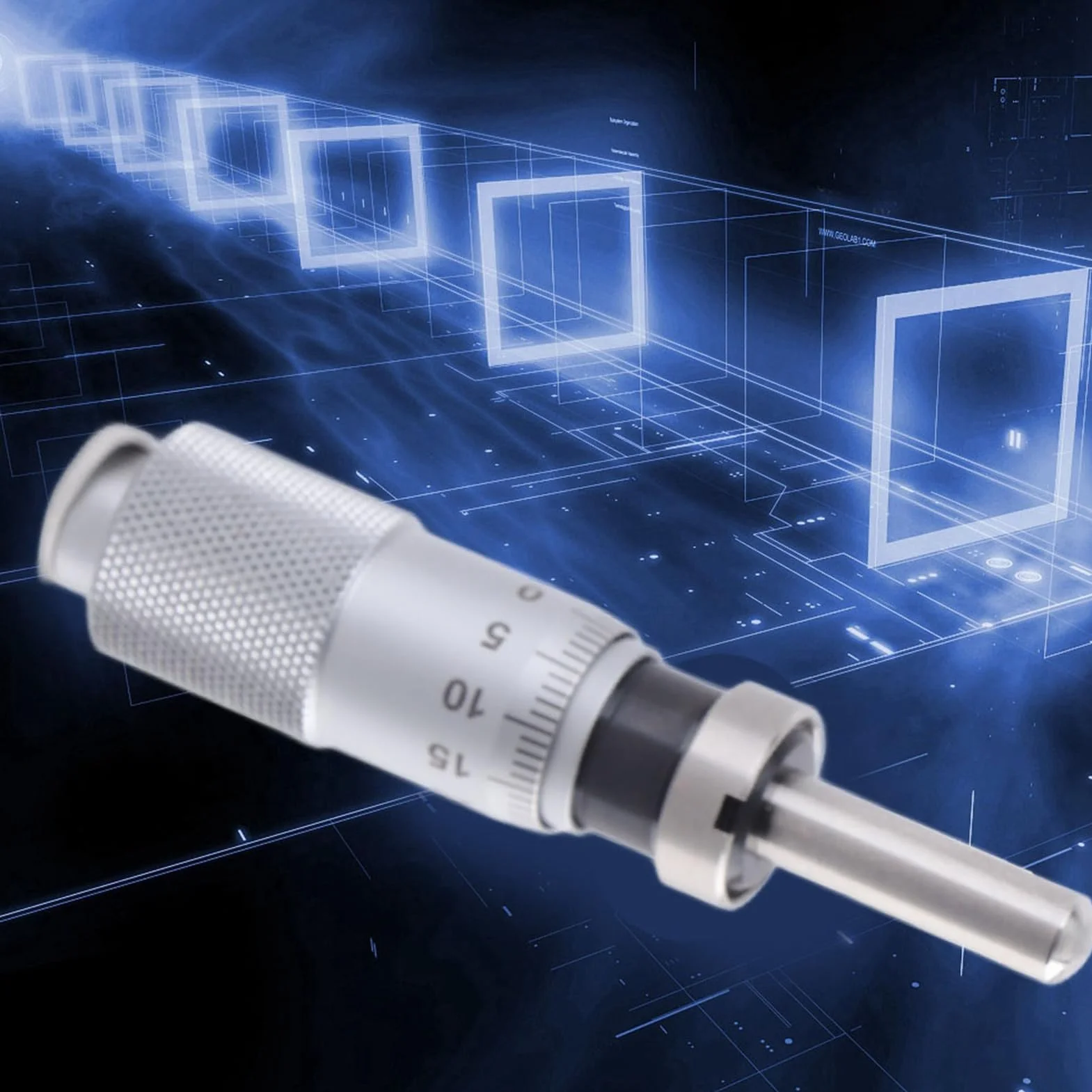 Cabezal de Micrómetro de 0-13 mm Herramienta de Medición de Diámetro Interno de Micrómetro de Metal para Afinar Varios Instrumentos de Precisión(Ball Head with Nut)