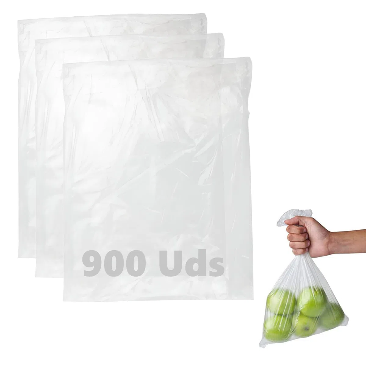 DAYMAND STORE Bolsas plastico transparente de 900 uds y tamaño de 25x30 cm Bolsas de Plastico pequeñas Bolsas Congelacion y Uso Alimentario