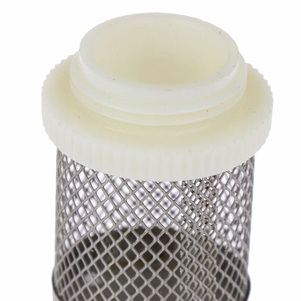 Válvula de retención de pie for filtro, 2 unidades de 1/2", 3/4" y 1" de acero inoxidable, for riego de jardines, acuarios y peces (3/4")(1/2")