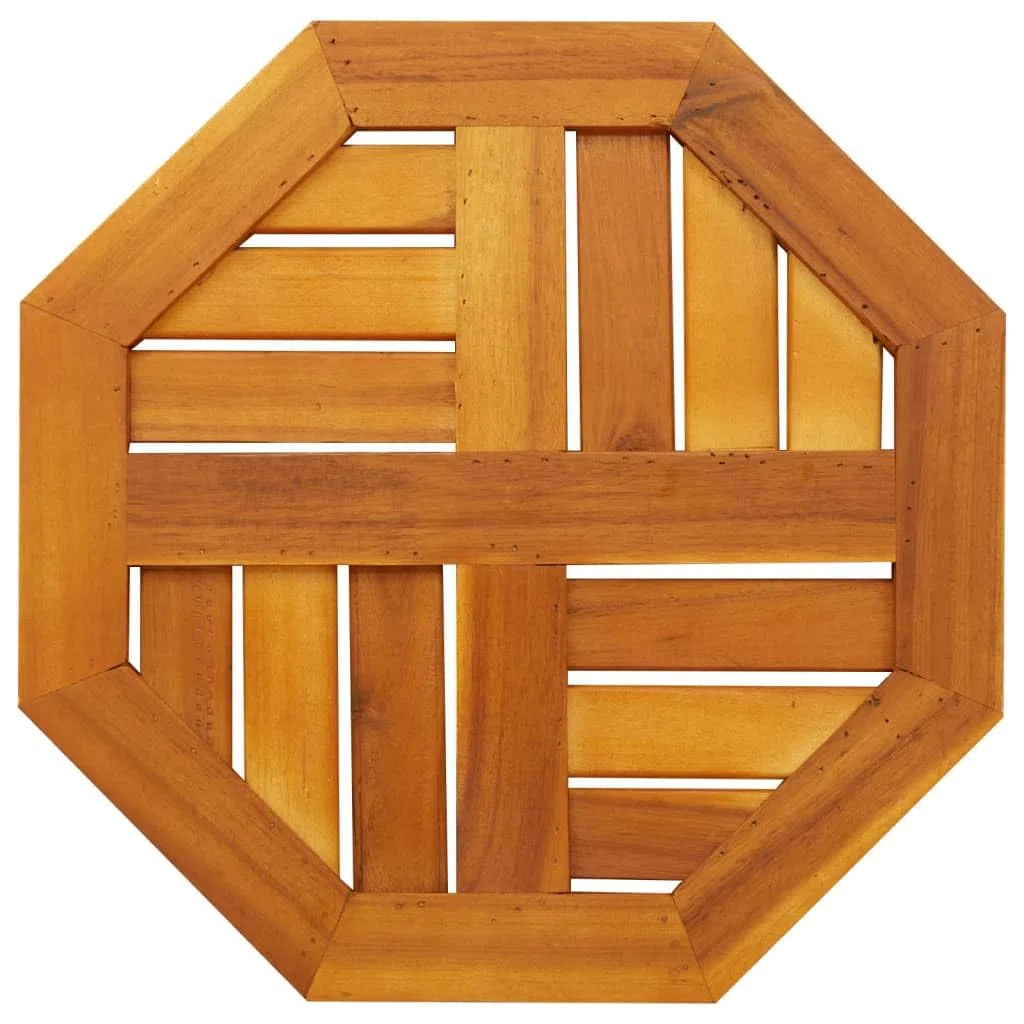 vidaXL Tablero de Mesa Octogonal Madera Maciza de Acacia 40x40x2 cm, Superficie de Mesa, Tablero de Mesa de Repuesto, Tablero de Muebles de Madera