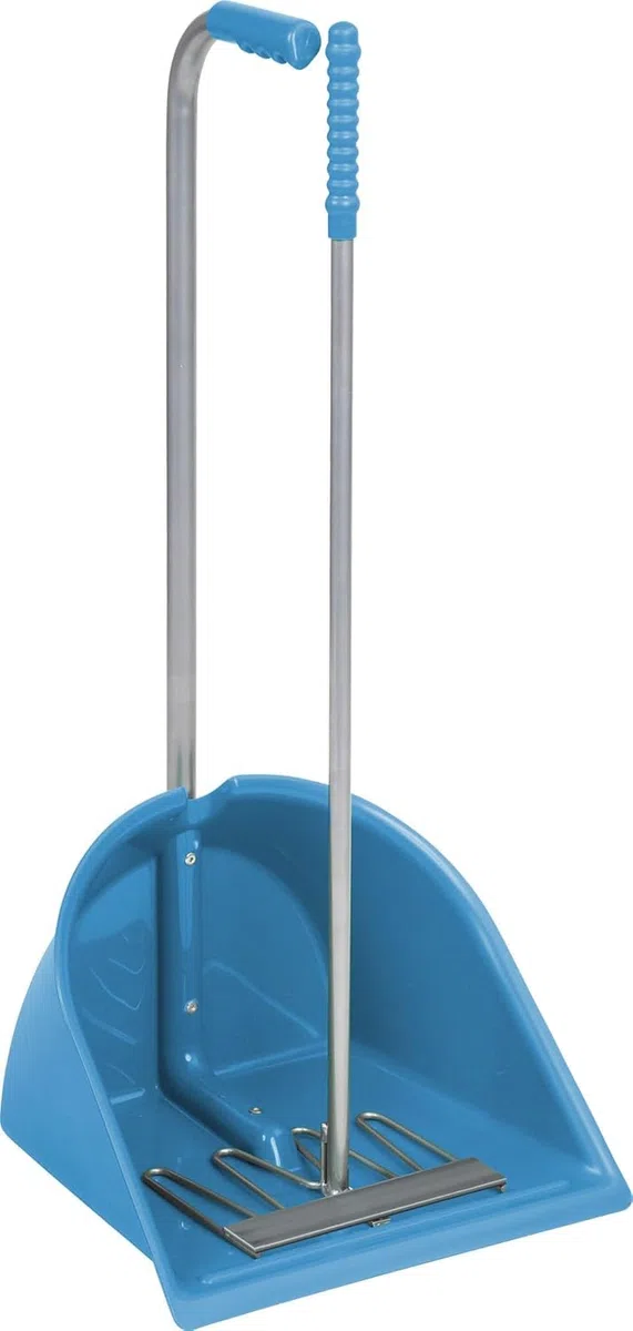 Kerbl Mistboy 328146 - Cubo para estiércol (75 cm de Longitud, plástico/Metal), Color Azul