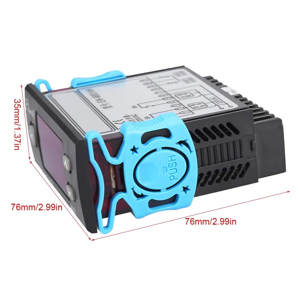 Samfox Controlador Calentador Solar - Interruptor Termostato Solar - Controlador Temperatura Diferencial for Agua Caliente Solar