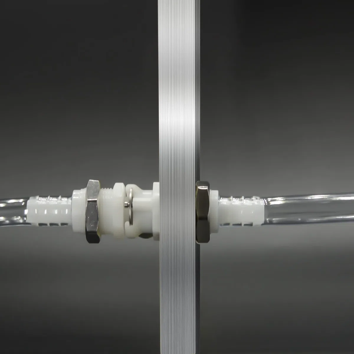 2pcs 1/4"3/8"5/16"conexión rápida en forma de horquilla de mangueras de plástico, con válvula de cierre, conexión de desconexión rápida de montaje de panel (2 conexiones femeninas)(1/4)