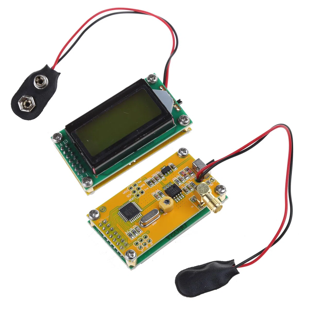 Módulo de contador de frecuencia, módulo de medición de Hz para radio de jamón, pantalla LCD de 1 a 500 MHz, contador de frecuencia portátil para radio A Cb
