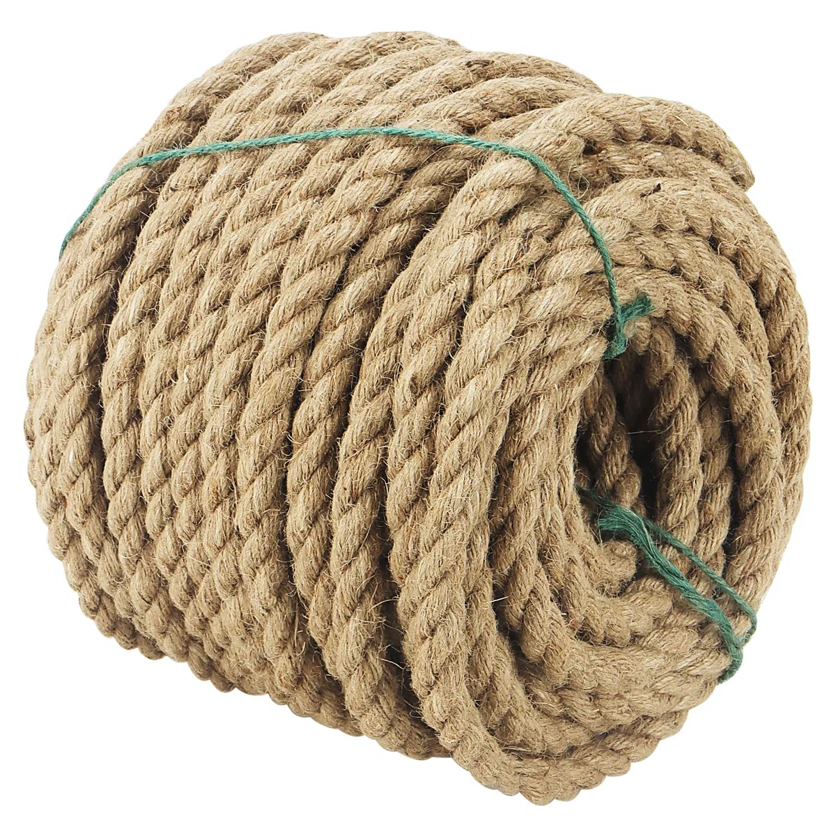 JOIKIT Cuerda de yute natural de 12 mm x 30 m, cuerda de cáñamo trenzado de 98 pies, cuerda de yute trenzada para colgar, manualidades, decoración