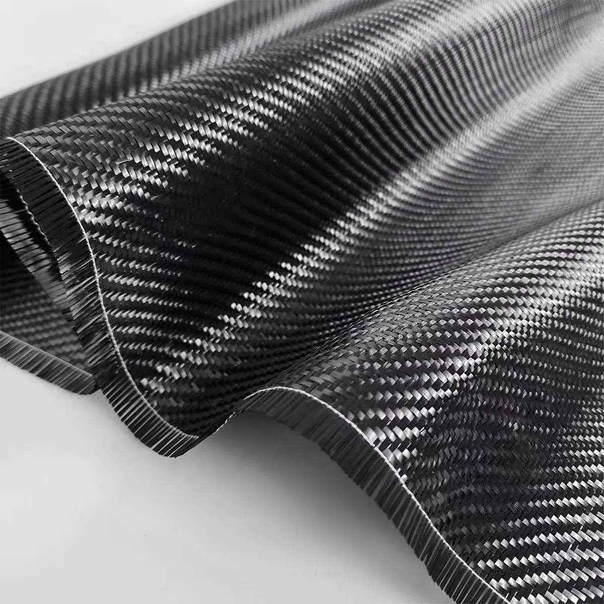 Rollo de tela de fibra de carbono de 4 pies x 12 pulgadas, tejido de sarga 3K, tela de fibra de carbono negra de 200 g/m² para refuerzo, bricolaje de automóviles, proyectos marinos y RC
