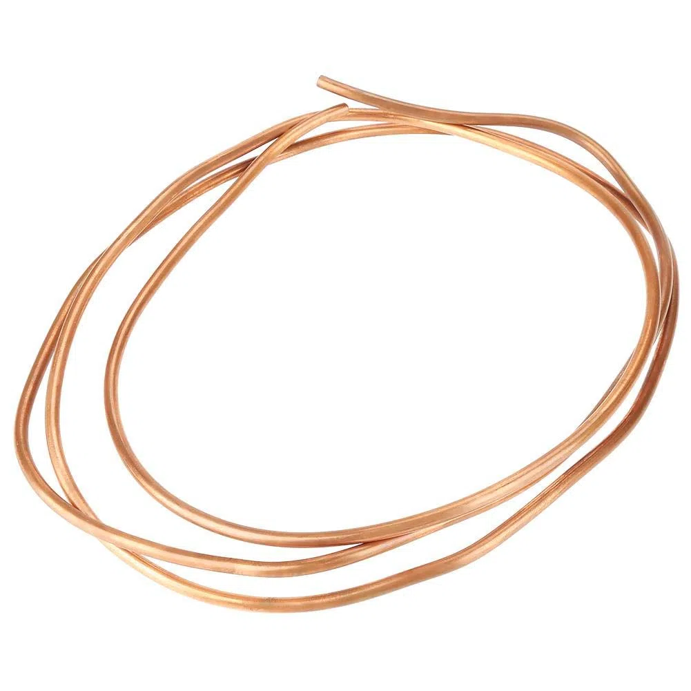 Tubo de cobre T2, tubo de bobina de cobre ID 5 mm OD 5 mm Tubo utilizado para generadores, barras colectoras, cables, cuadros, transformadores y otros equipos eléctricos.De intercambio de calor