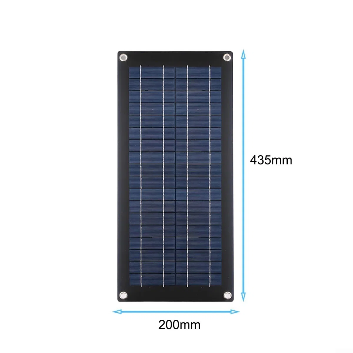 Cargador solar monocristalino de 60 W 18 V, salida de 12 a 18 V CC con puertos USB duales, para mantenimiento de coche/caravana/barco, incluye clips de cocodrilo y ventosas, construcción de