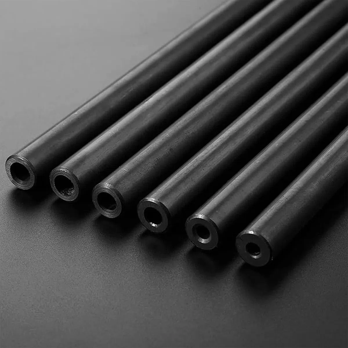 Tubo de acero dulce, diámetro exterior de 14 mm, tubo de acero hidráulico sin costura, tubo hueco pulido, antioxidante y sin rebabas, longitud de 500 mm.(OD 14MM ID 8MM)