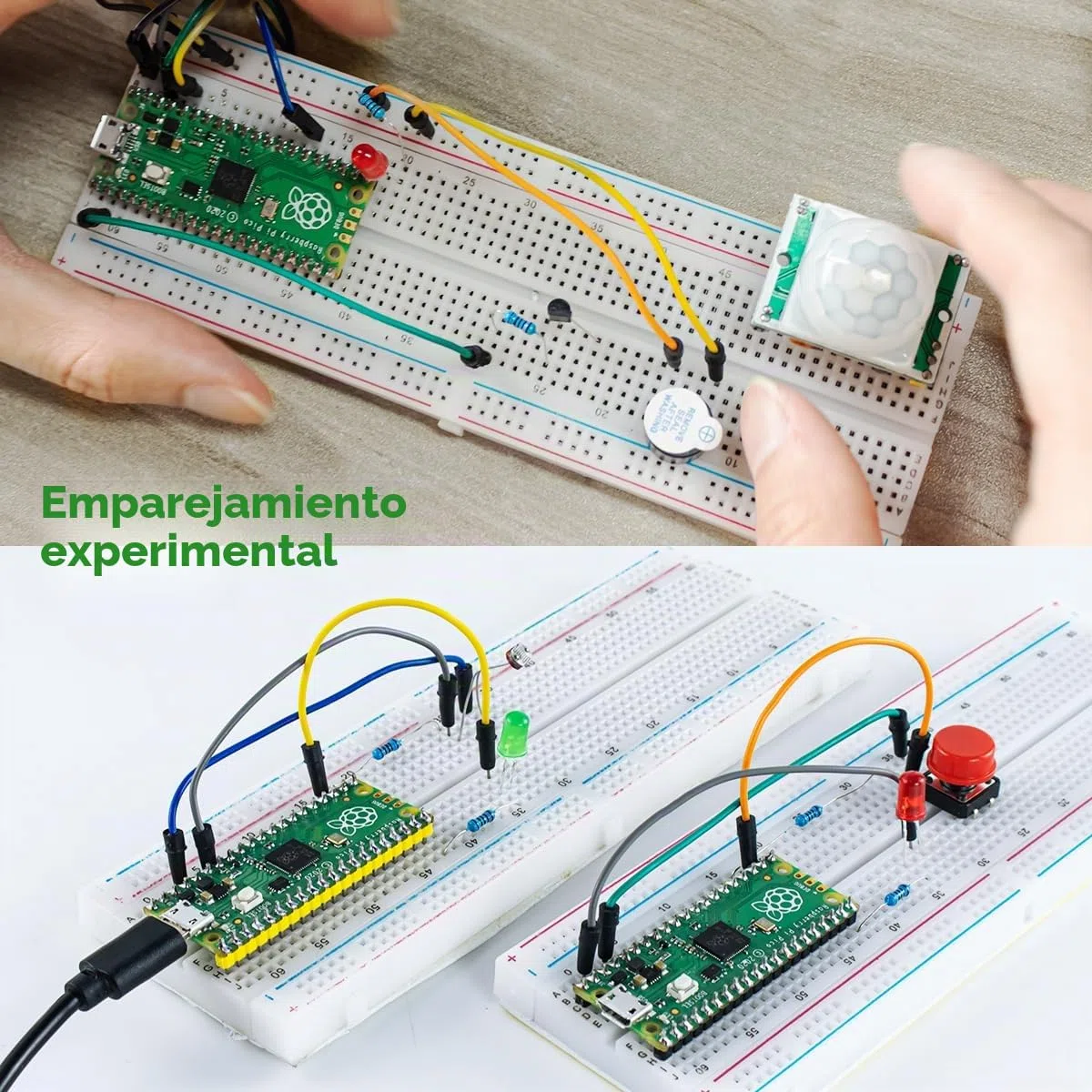 LAFVIN Kit básico para Raspberry Pi Pico, con Breadboard, 1602, Support Python, C, Java con tutorial