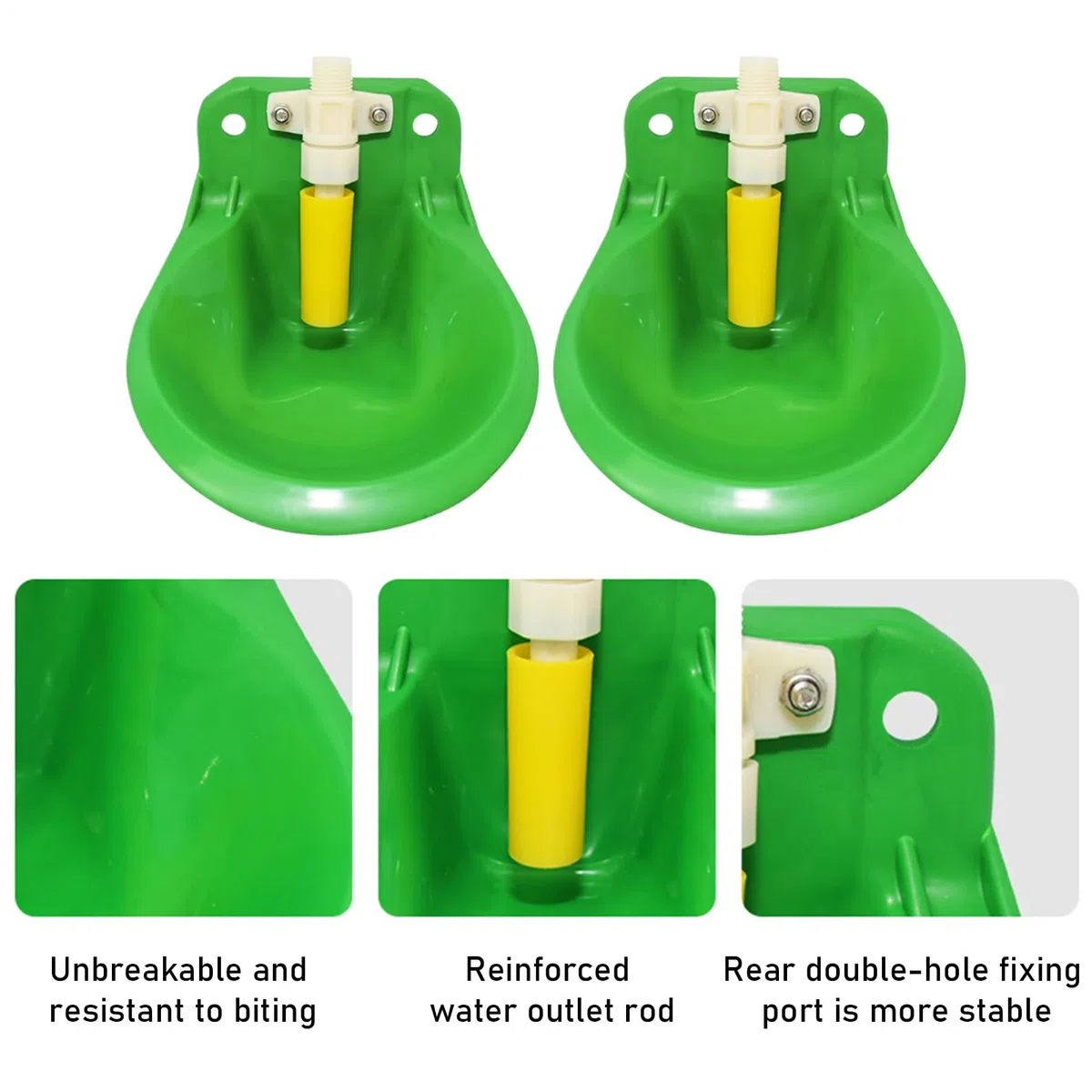 2 bebederos automáticos ovejas cabras automático bebedero con válvula, 600 ml canal de agua ovejas cabras caballos, bebedero para beber, equipo de alimentación con válvula