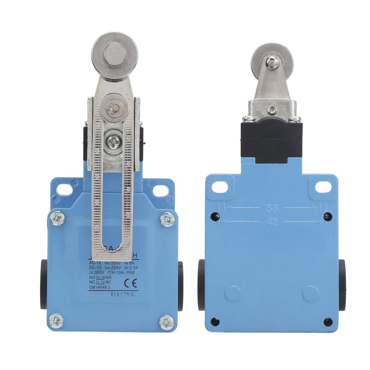 Interruptor de Límite de CSA-031, Interruptor de Límite, Reinicio Automático con Brazo Giratorio de Rodillo Ajustable para Maquinaria, Interruptor de Límite Impermeable IP66