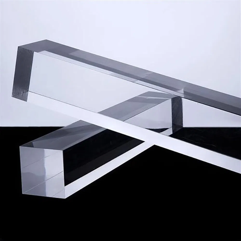 Varillas sólidas cuadradas de PMMA, 10 Uds., 100mm, 200mm, 300mm, 500mm, varillas transparentes extruidas, barra cuadrada acrílica(500MM*5 * 5MM)