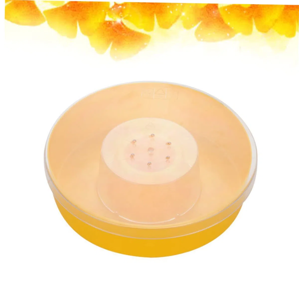 Toyvian 2 Comederos Redondos Amarillos Prácticos y Fáciles de Limpiar para Abejas de Plástico Herramienta de Apicultura Adecuado para Alimentación Rápida
