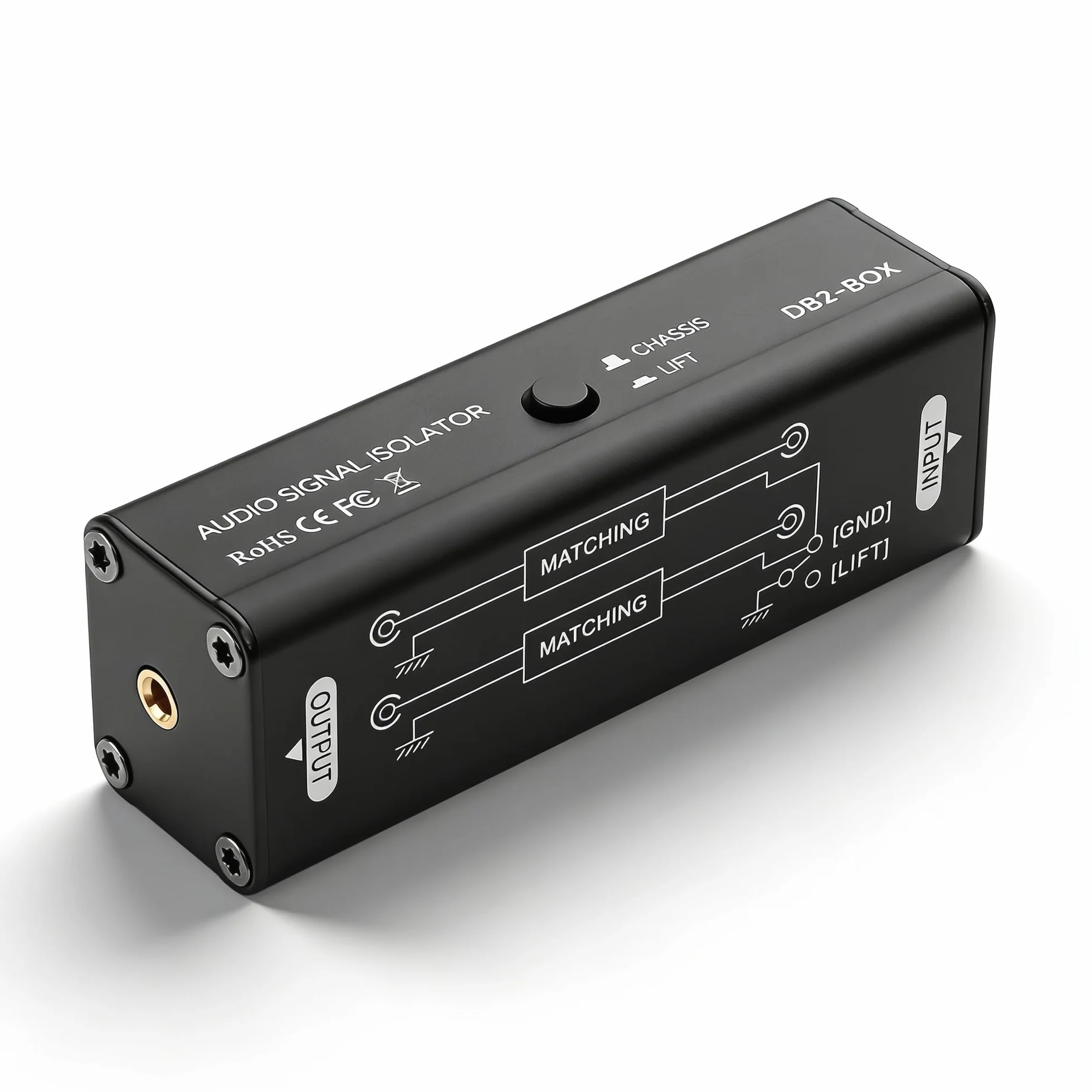 CERRXIAN Aislador de ruido de 3,5 mm, eliminador de zumbidos, aislador de señal de audio de 3,5 mm, elimina las interferencias de ruido, el filtro de ruido elimina el zumbido de bucle de tierra para