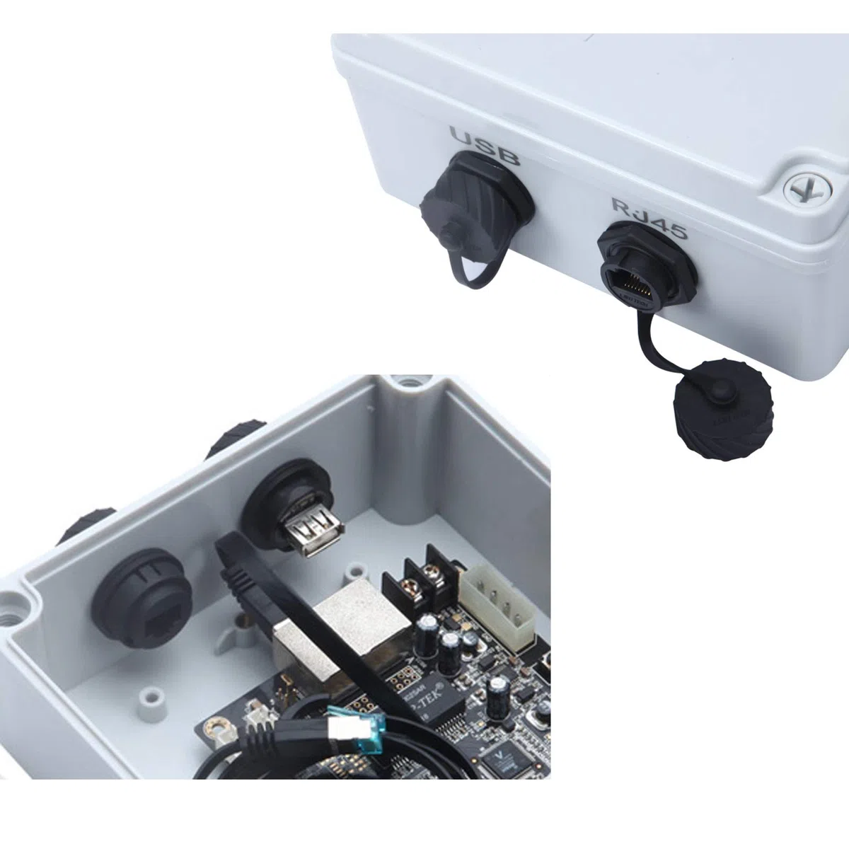 Conector Impermeable RJ45, Hembra a Hembra, Montaje en Panel, 8P8C, Cat 6, Cat 5, Cat 5E, M20 IP67, Adaptador de Cable LAN Ethernet para Exteriores, conexión Resistente a la Intemperie