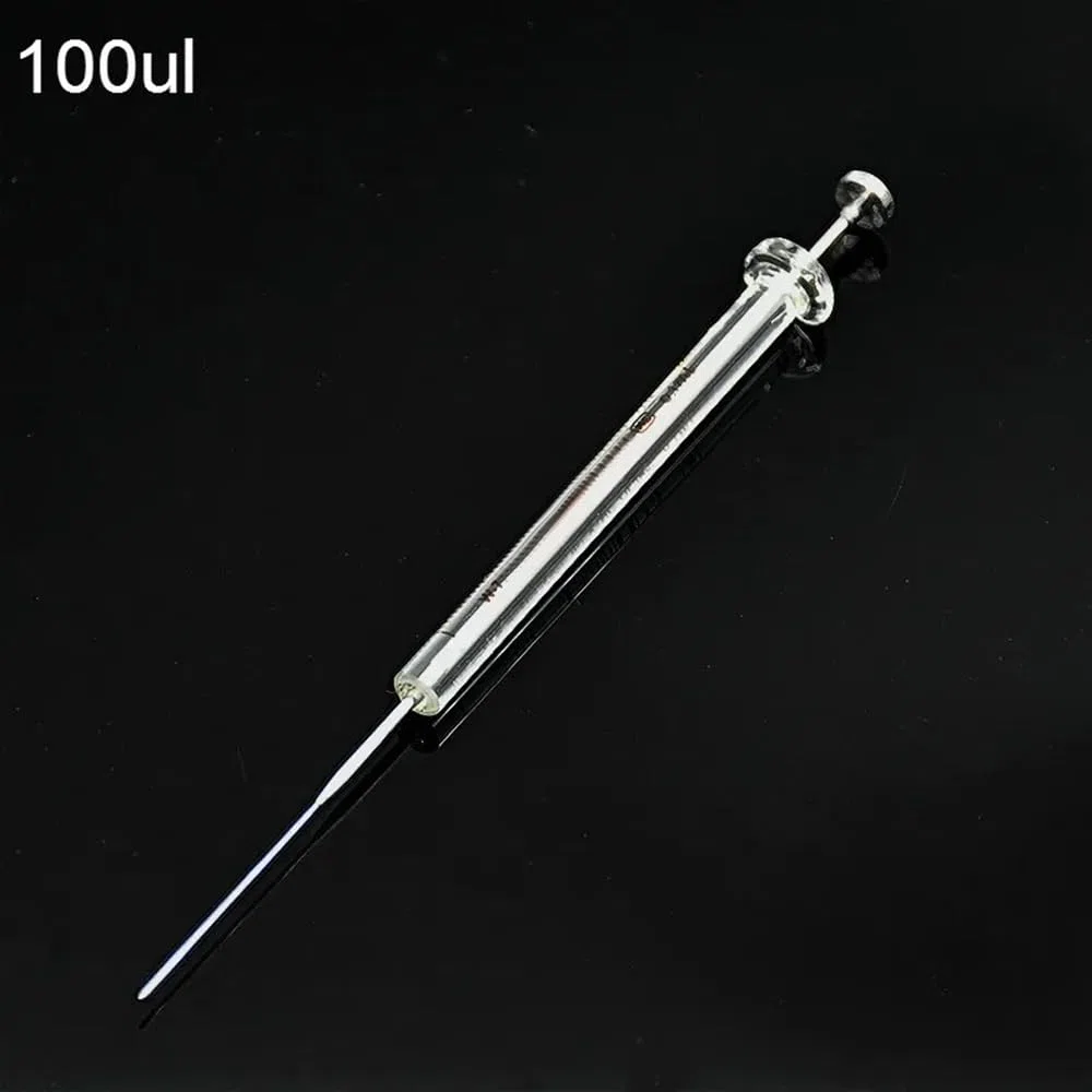 Jeringas de microlitros for cromatografía de gases con punta afilada de 0,5/1/5/10 l/25/50/100/250/1000 ul(0.5ul)
