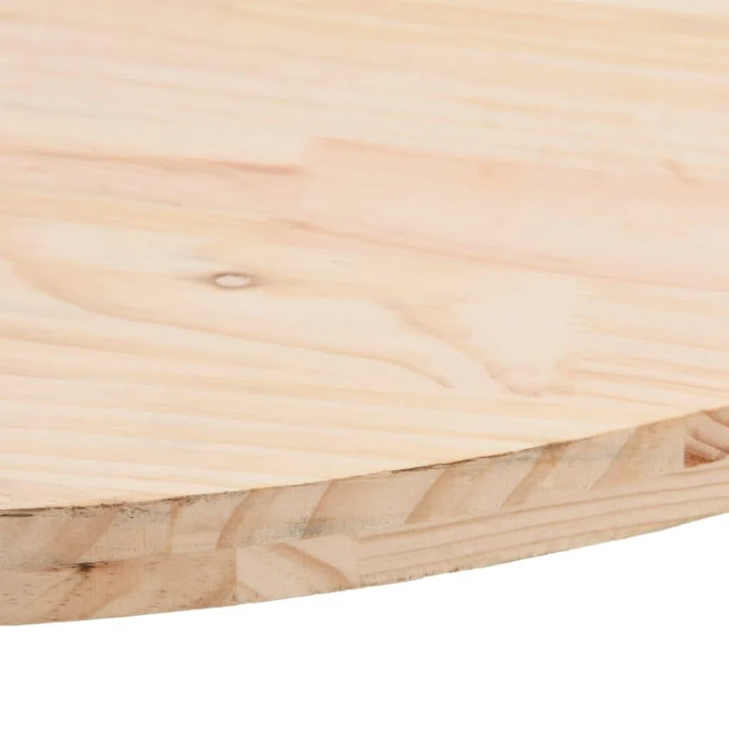 vidaXL Tablero de Mesa 70x35x2,5 cm de Madera Maciza de Pino Ovalado