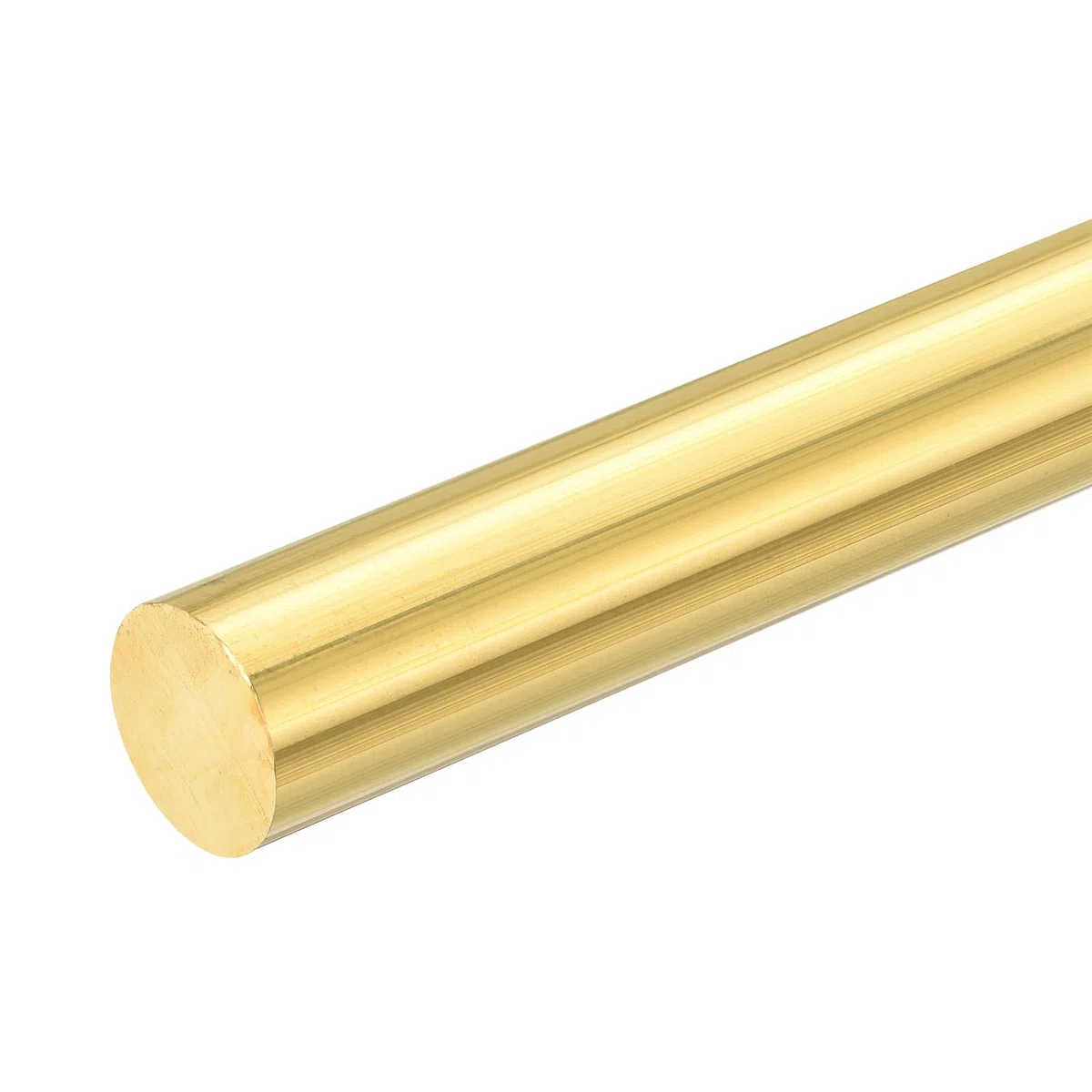 QUARKZMAN 1 Pcs 55/64"(22mm) Diámetro Barra Redonda Maciza De Latón, 6"(153mm) Longitud Barra De Latón H62 Para Tornería Material Para Construcción Industria Y Manualidades DIY