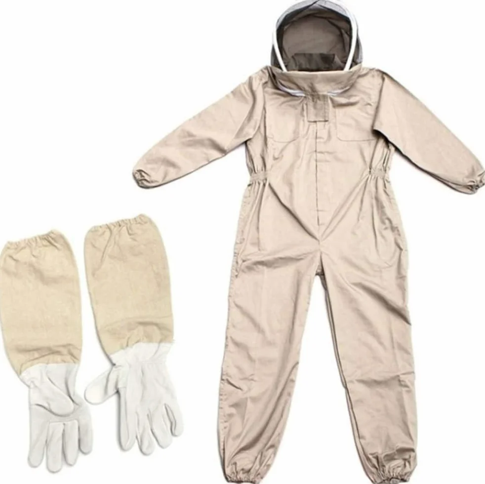 Traje de abeja con guantes, trajes protectores de apicultura, traje profesional de apicultura para hombres y mujeres,traje de abeja