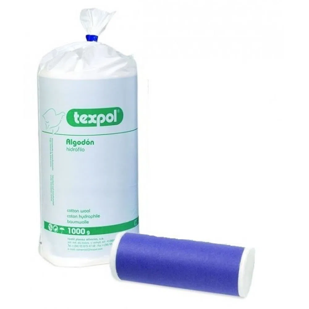 Algodón hidrófilo arrollado 1 kg suave y absorbente