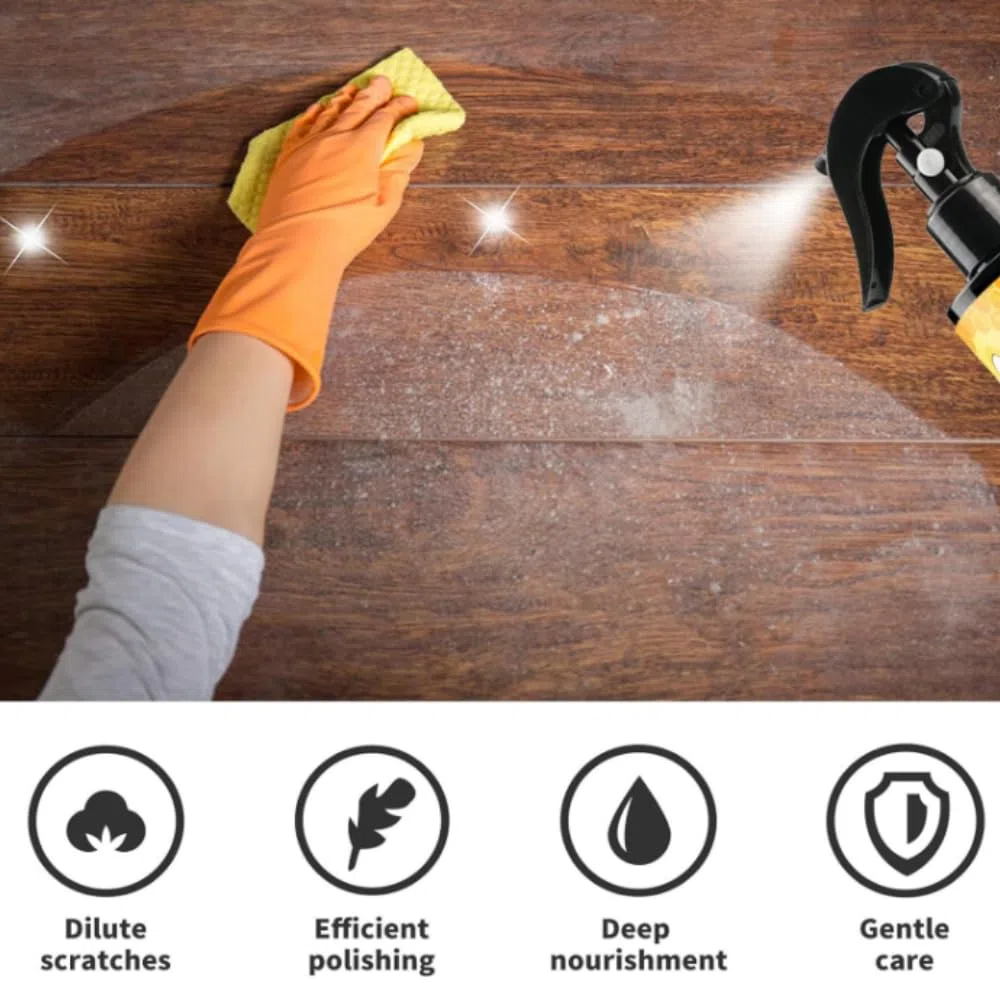 Beeswax Spray, Limpiador En Aerosol De Cera De Abejas, Spray Abrillantador De Madera Con Cera De Abeja, Spray Beeswax for Wood, Bees Wax Furniture Polish and Cleaner, Beeswaxs Essential Oil Wax (1PC)
